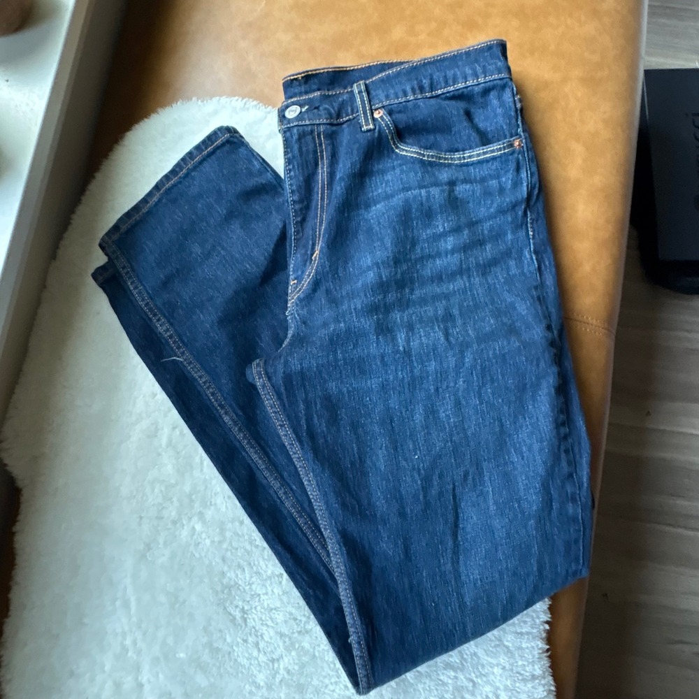 Levis 511‎ Slim Fit Jeans Mens 36x32 Dark Wash Indigo Denim Pants